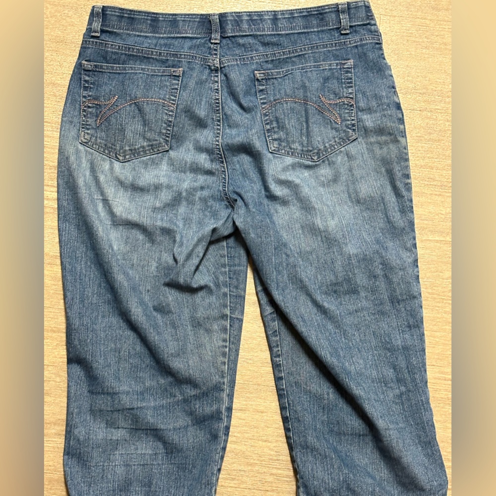 Gloria Vanderbilt Blue Straight leg carpi jeans with a flattering fit